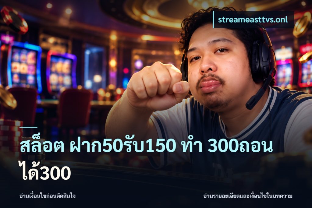 สล็อต ฝาก50รับ150 ทํา 300ถอนได้300