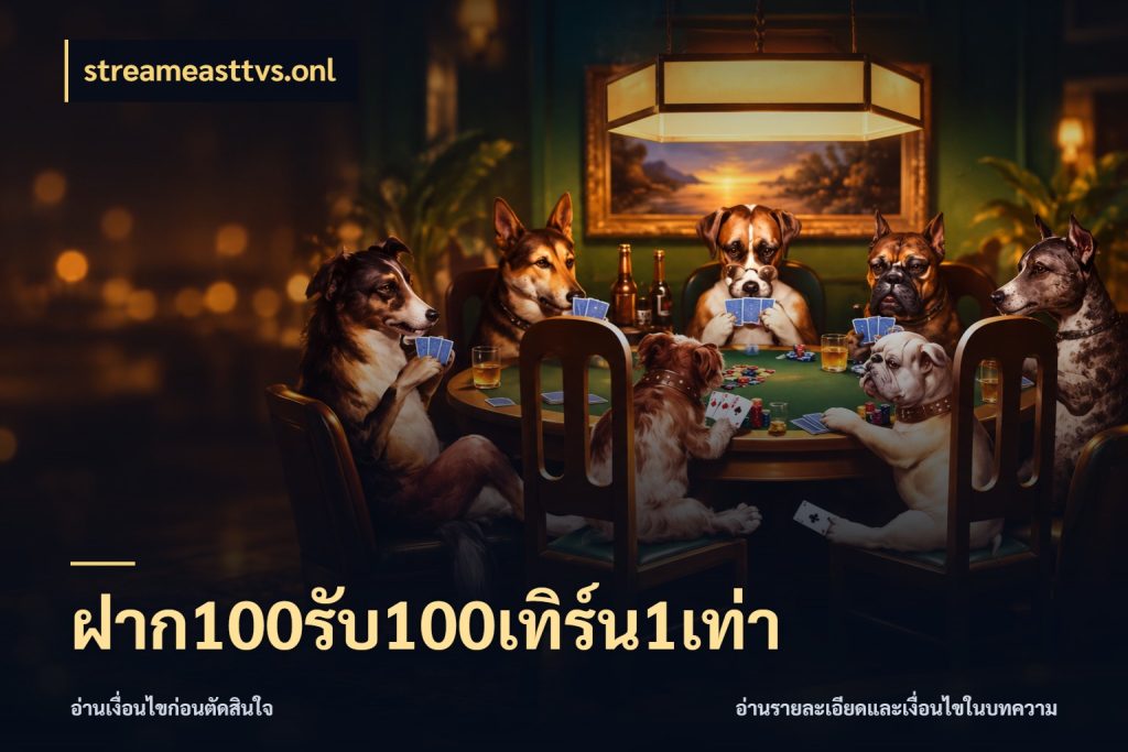 ฝาก100รับ100เทิร์น1เท่า สายโบนัสเลือกจังหวะสนุกได้อย่างไร สไตล์ streameasttvs.onl