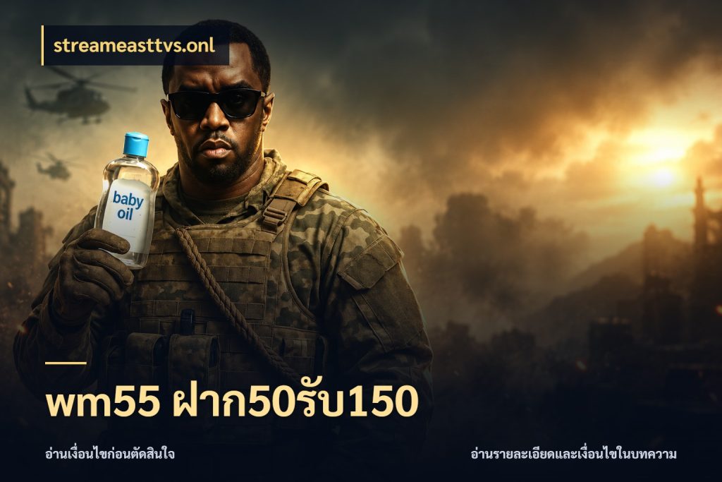 wm55 ฝาก50รับ150 streameasttvs.onl โปรยอดรับที่สายเกมสนใจ
