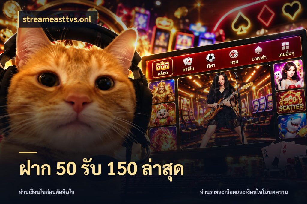 ฝาก 50 รับ 150 ล่าสุด ยอดฝากและยอดรับในมุมของคนชอบลุ้น สไตล์ streameasttvs.onl