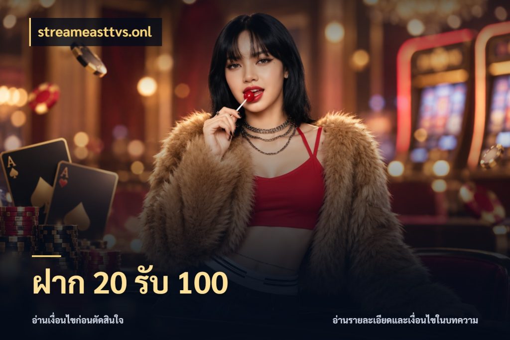 ฝาก 20 รับ 100 โปรกับเกมที่ชอบเลือกให้ตรงสไตล์ กับ streameasttvs.onl