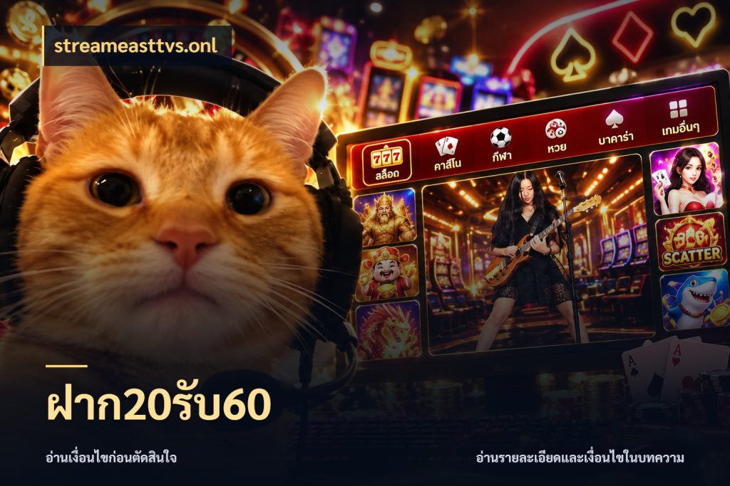 ฝาก20รับ60 จุดเด่นของเครดิตที่คนชอบเกมอยากรู้ สไตล์ streameasttvs.onl