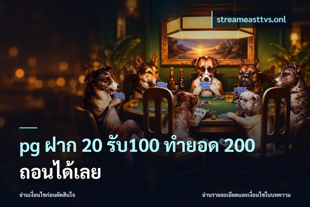 pg ฝาก 20 รับ100 ทำยอด 200 ถอนได้เลย
