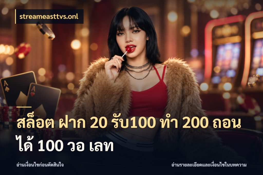 สล็อต ฝาก 20 รับ100 ทํา 200 ถอนได้ 100 วอ เลท รูปแบบโบนัสกับสิทธิ์ของสายเกม ในมุม streameasttvs.onl