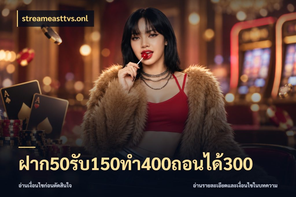 ฝาก50รับ150ทํา400ถอนได้300 เครดิตกับรูปแบบโปรที่ตรงใจ ในมุม streameasttvs.onl