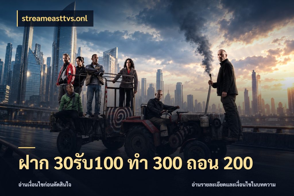 ฝาก 30รับ100 ทํา 300 ถอน 200 จุดเด่นของเครดิตที่คนชอบเกมอยากรู้ สไตล์ streameasttvs.onl