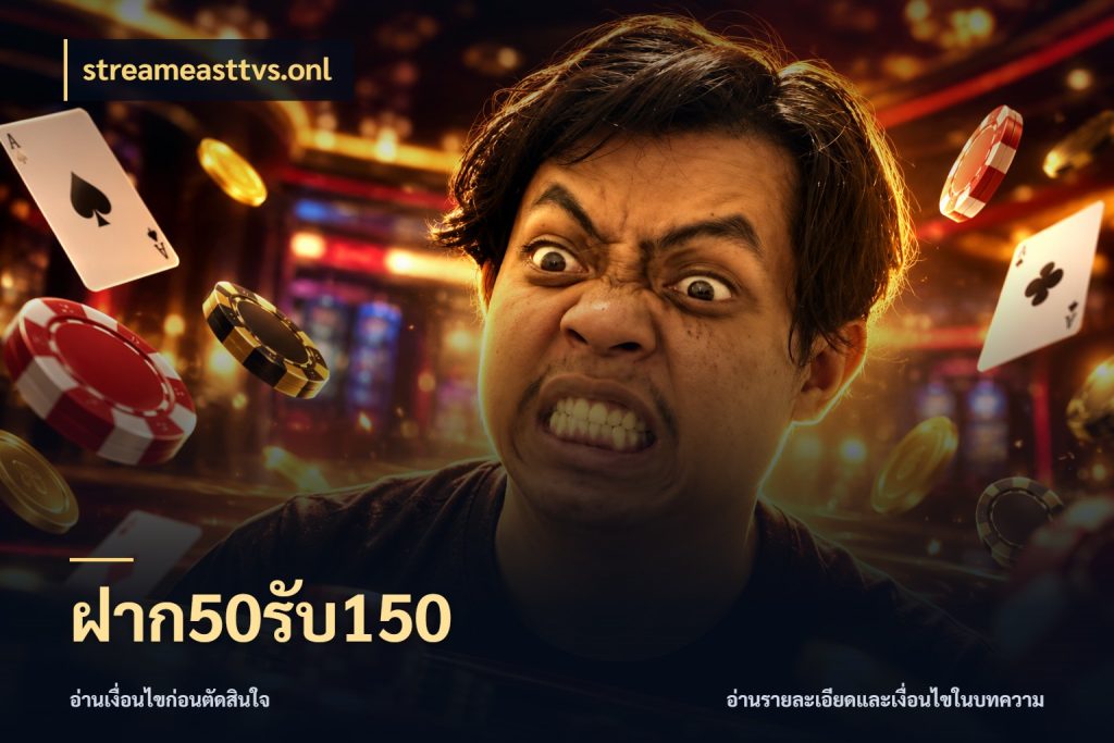 ฝาก50รับ150 สายโบนัสเลือกจังหวะสนุกได้อย่างไร ในมุม streameasttvs.onl