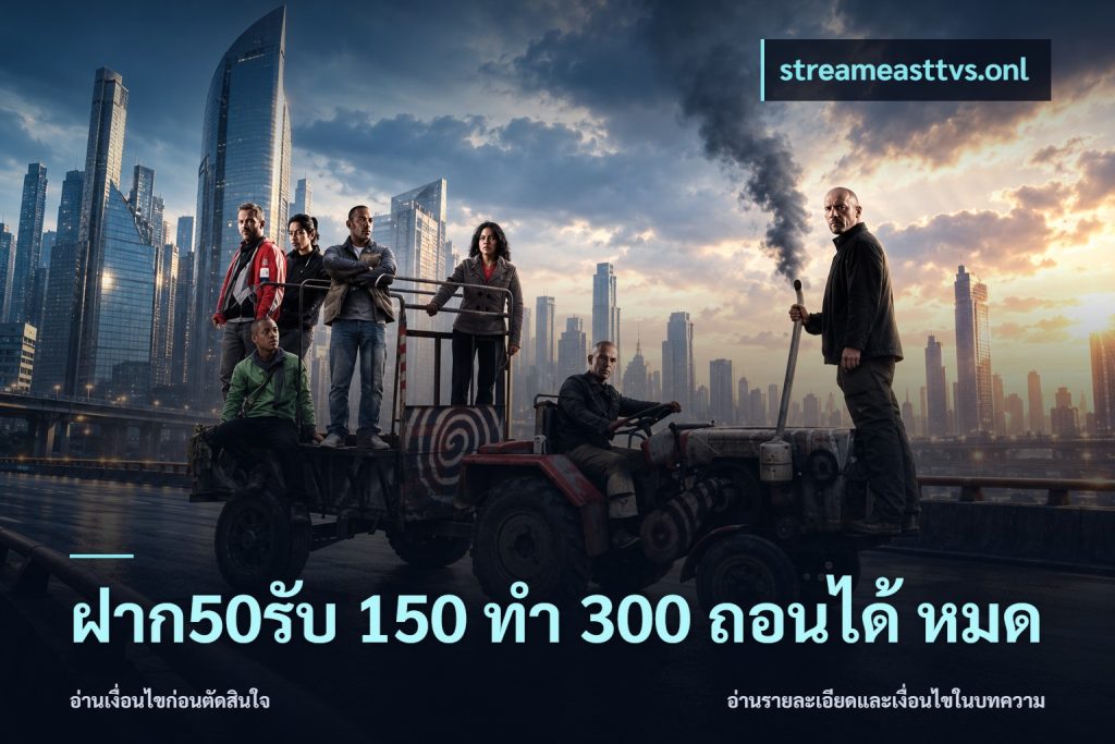 ฝาก50รับ 150 ทำ 300 ถอนได้ หมด