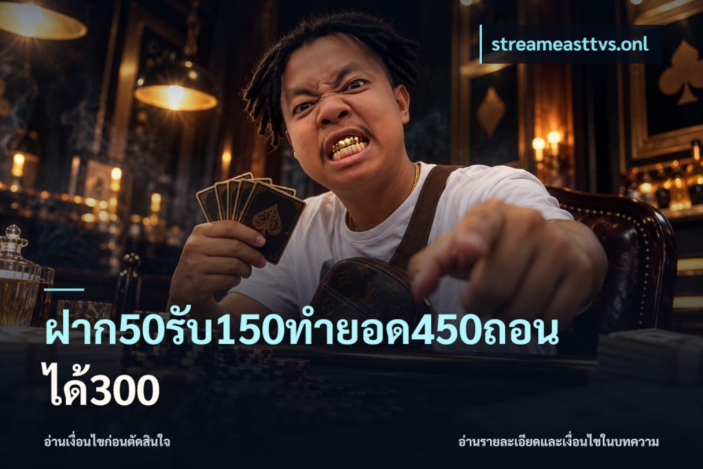 ฝาก50รับ150ทำยอด450ถอนได้300