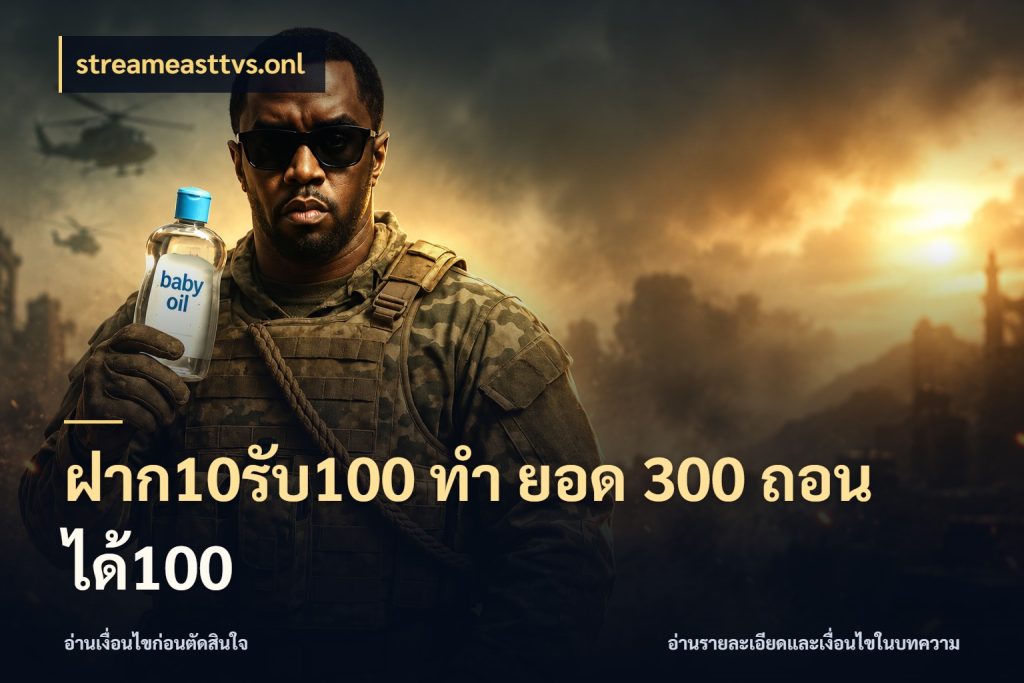 ฝาก10รับ100 ทํา ยอด 300 ถอนได้100 จุดเด่นของเครดิตที่คนชอบเกมอยากรู้ กับ streameasttvs.onl