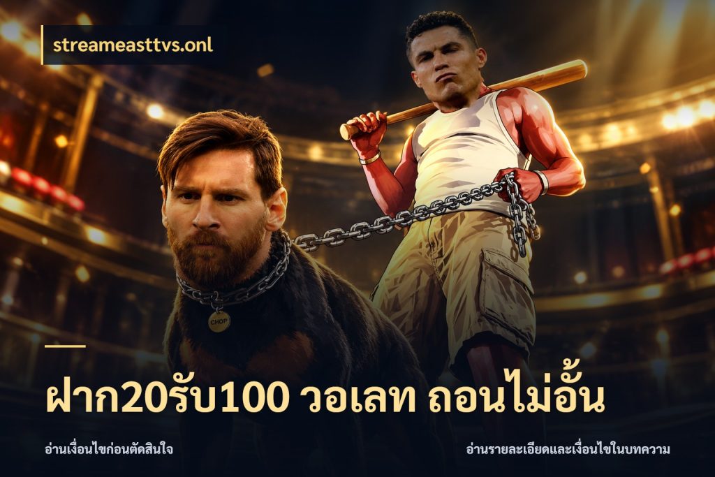 ฝาก20รับ100 วอเลท ถอนไม่อั้น streameasttvs.onl ยอดฝากและยอดรับในมุมของคนชอบลุ้น