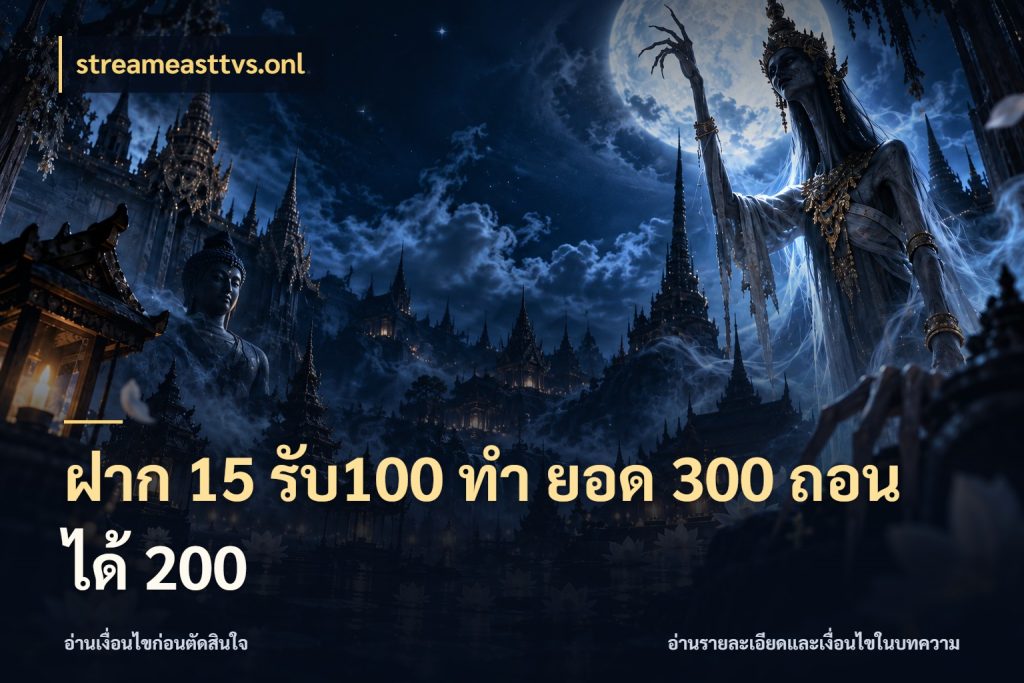 ฝาก 15 รับ100 ทํา ยอด 300 ถอนได้ 200 streameasttvs.onl จับคู่โบนัสกับสไตล์เกมที่ชอบ