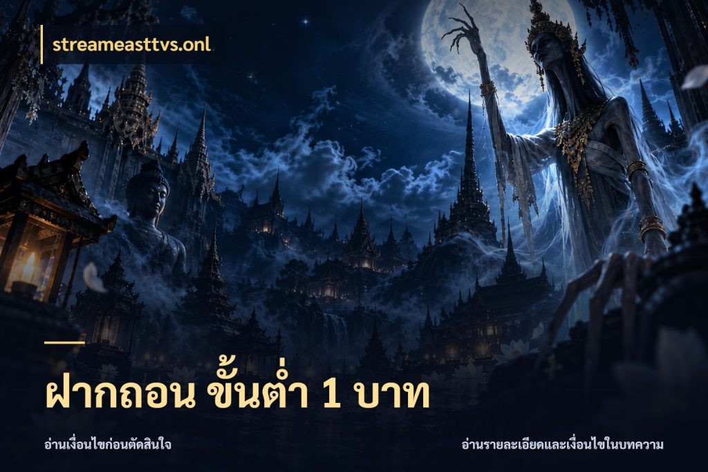 ฝากถอน ขั้นต่ำ 1 บาท ทุนเบาก็มีสีสันในจังหวะของคุณ ในมุม streameasttvs.onl